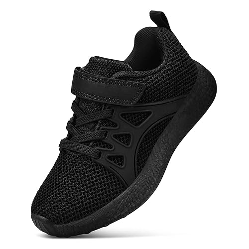 Buy Feetmat Kids Shoes Casual Lightweight Comfortable Boys Tennis Running Athletic Sneakers Black 9 M Us Toddler At Amazon In