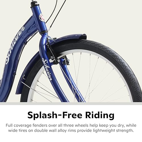 Schwinn Meridian Adult Tricycle, 26 Inch Bike for Women and Men