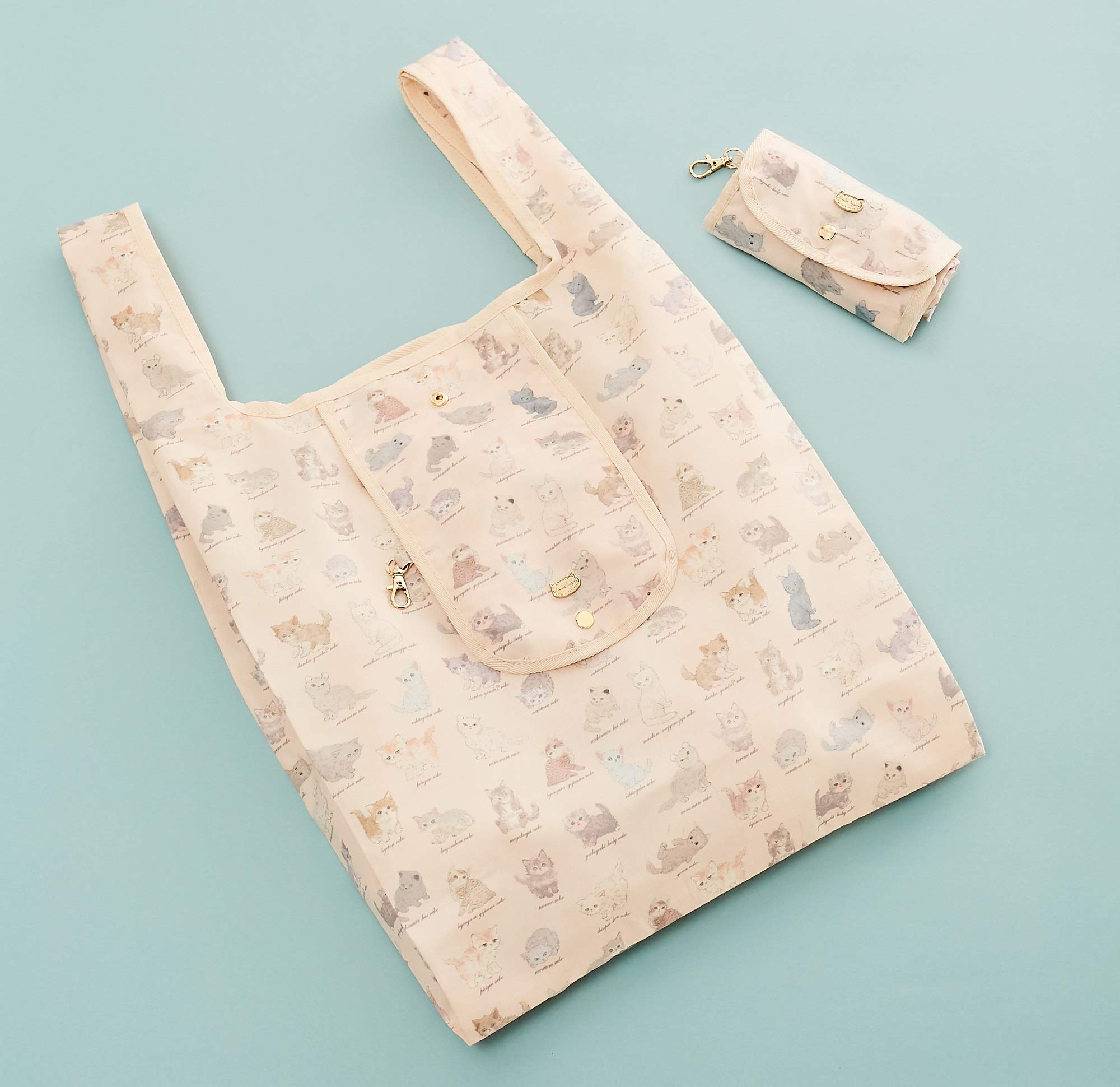 franche lippee(フランシュリッペ) 「ねこ図鑑」柄のエコバッグ