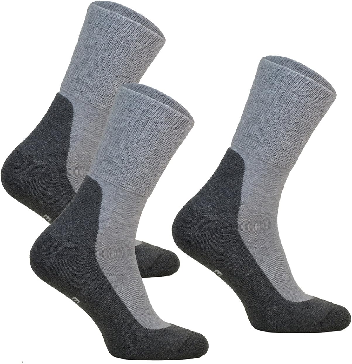 Diabetiker Socken ohne Gummibund für Herren & Damen - 3 Paar, MEDIC DEO COTTON Socken extra ...