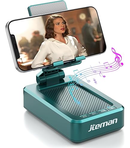 Altavoz Bluetooth De Inducción Inalámbrico 5 En 1 Con Soporte Ajustable Para Teléfono, Inducción