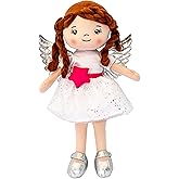 ANGELITOS MAGICOS 15" Little Magic Angels Plushies. Angel Doll with Magical Positive Affirmation Cards from Guardian Angel Academy, for Girls 3+ (Espi: Angel of Hope)