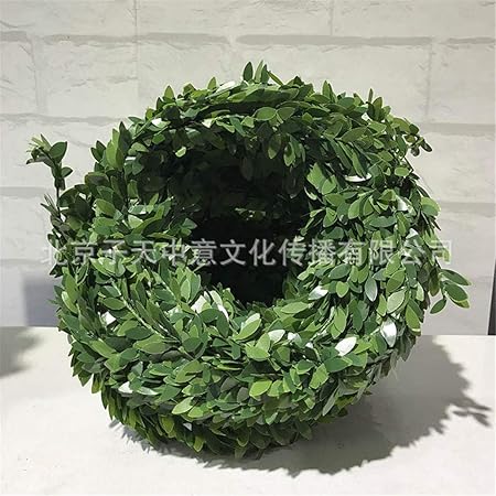 Addobbi Natalizi On Line Ingrosso.Lyfwl Addobbi Natalizi Fai Da Te Corona Di Natale Simulazione Di Modelli Di Esplosione All Ingrosso Ornamento Scena Foglie Verdi Di Canna Da Piombo 7 5m Corona Di Filo Di Nozze Amazon It Casa E