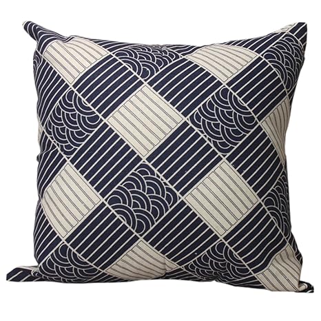 Amazon Co Jp 綿麻 クッションカバー 海の波 チェック フィッシュ Amazon Co Jp 綿麻 クッションカバー 海の波 チェック フィッシュ