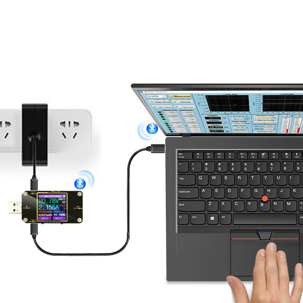 InnovatekingEU USB Meter Tester USB Multimeter Voltage Tester DC 424V