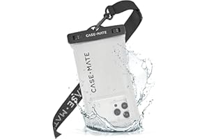 Case-Mate IP68 Waterproof Phone Pouch - Travel Beach Cruise Ship Essentials - Floating Waterproof Phone Case w/Crossbody Lany