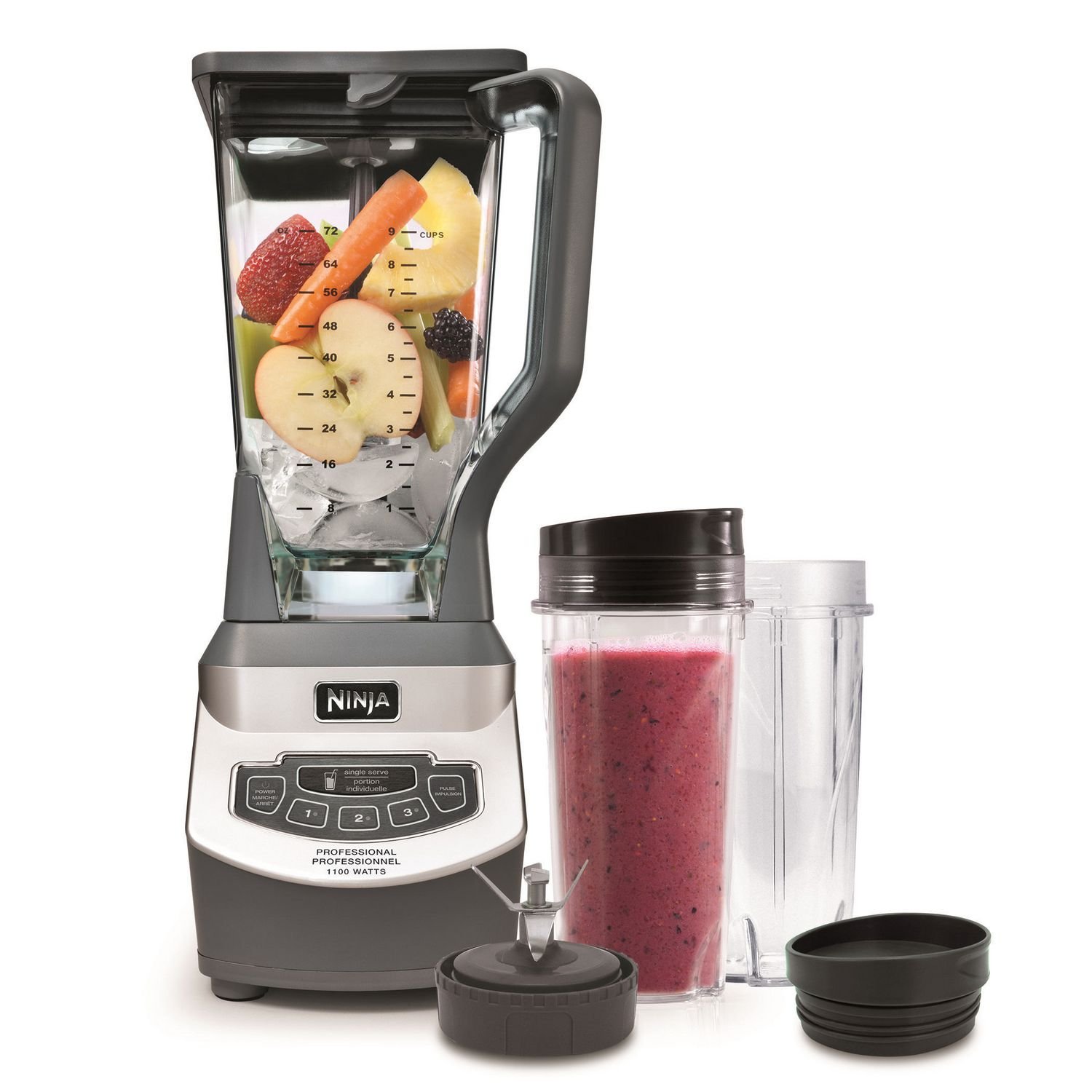 Ninja BC51NV Blast Portable Blender, Cordless, 18oz. Vessel, Personal  Blender-for Shakes & Smoothies, BPA Free, Leakproof-Lid & Sip Spout, USB-C