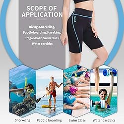 GoldFin Wetsuit Shorts for Women, 2mm Neoprene