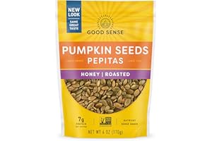 Good Sense Shelled Pumpkin Seeds (Pepitas), Honey Roasted Honey Roasted 6 Ounce