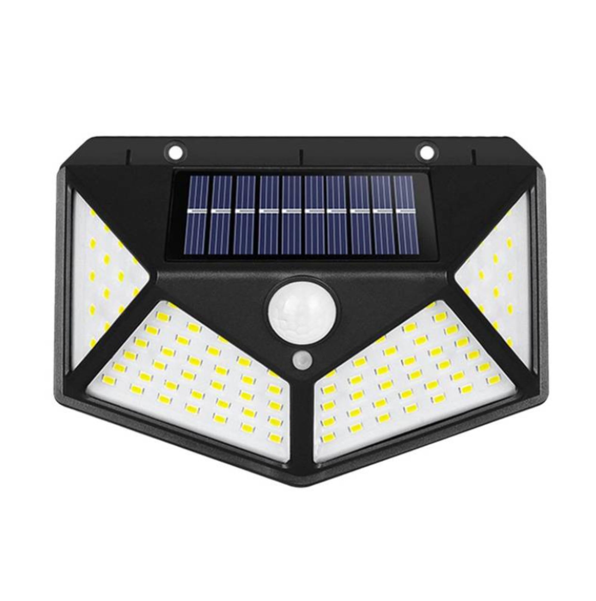 Outdoor Solar Lights - 100 LEDs Wall Lamp, IP65 Waterproof, Ideal for Backyard Garden, Fence, Patio, Front Door, Garage, Deck,