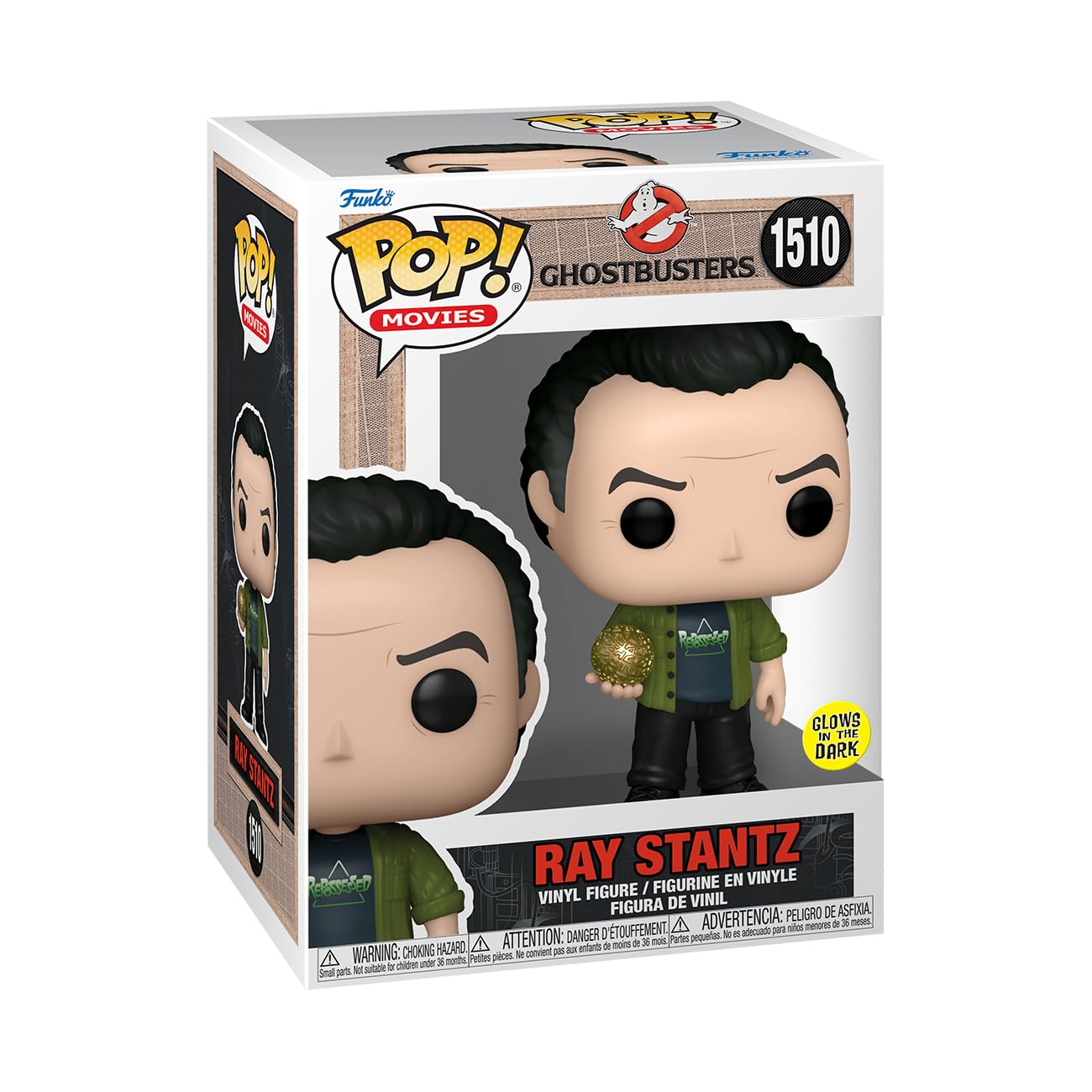 Funko POP! Movies: Ghostbusters: Frozen Empire - Ray Stanzt - Glow In the Dark - Collectable Vinyl Figure - Official Merchandise - Toys for Kids & Adults - Movies Fans