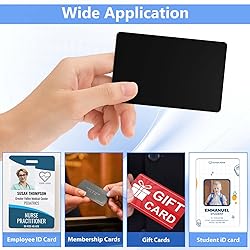 100 Pack - Premium Blank PVC Cards for ID Badge