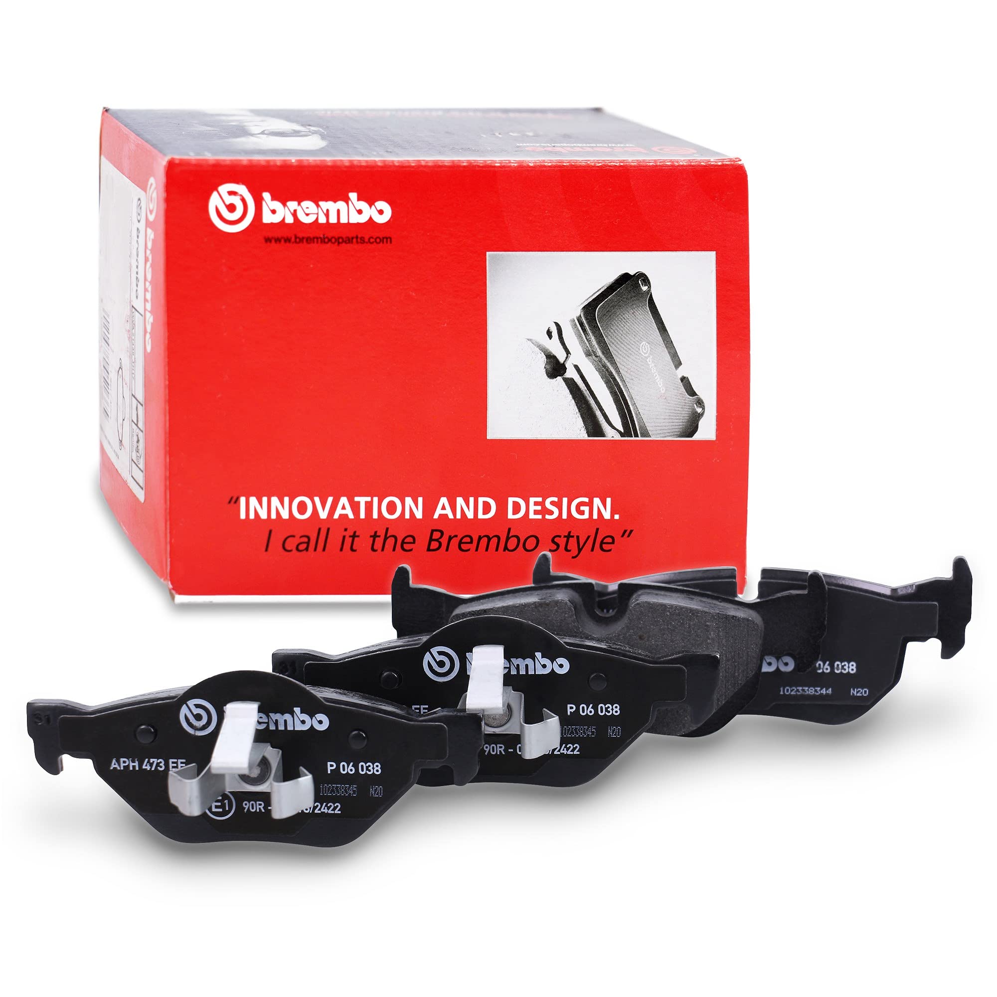 Brembo P06038 Rear Disc Brake Pad - Set of 4