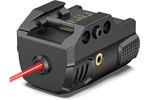 EZshoot Sub-Compact Pistol Laser Sight, Red Laser Sight for Pistol Handgun, Rechargeable Low Profile Laser Beam for 21MM Pica