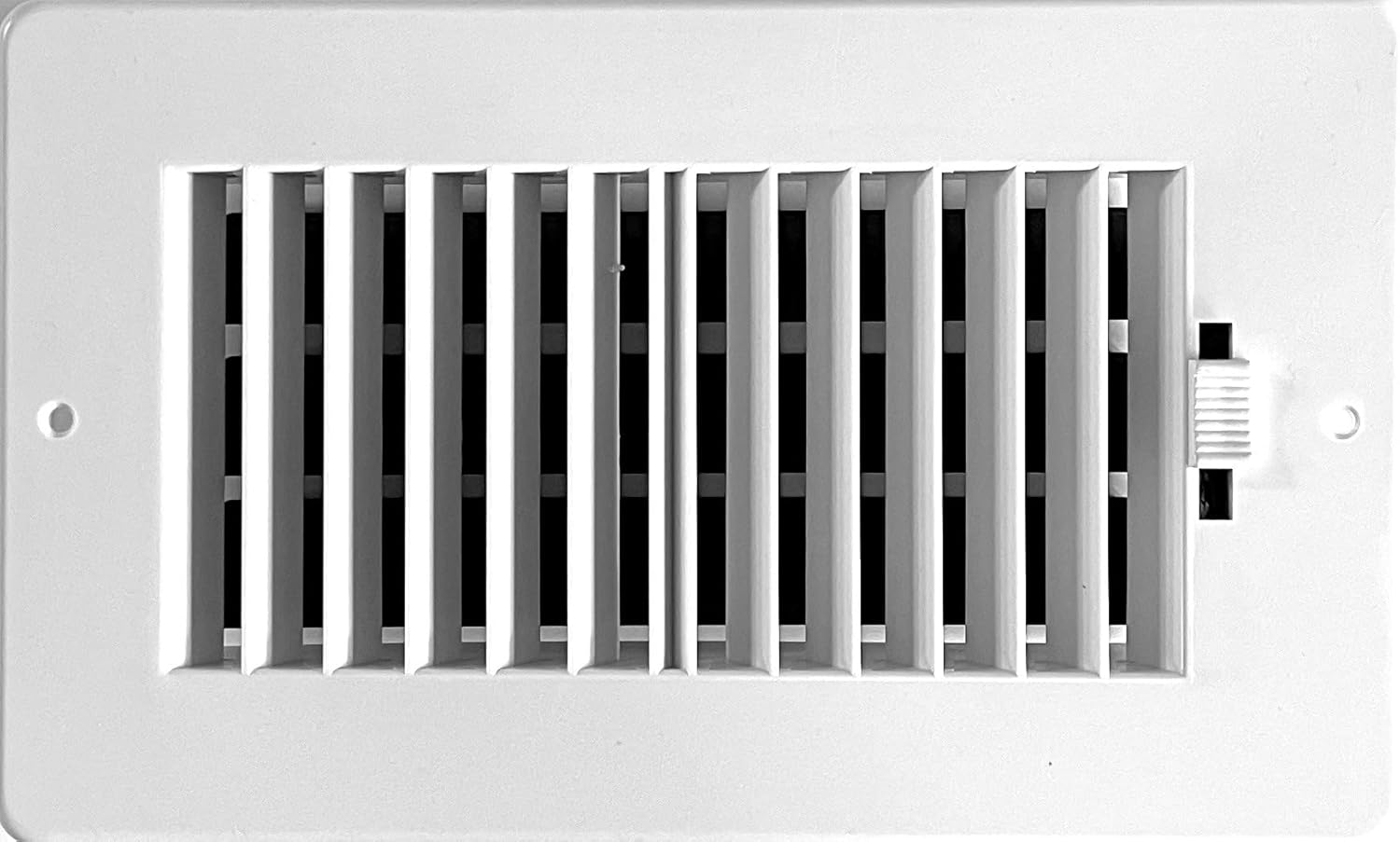Registers, Grilles & Vents - Two-way plastic side wall/ceiling register in white 8