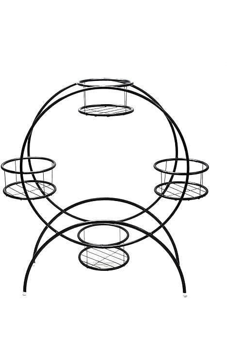 Explore Metal Plant Stand for Home, Indoor,Outdoor,Balcony Decor(22.5x32x98cm)