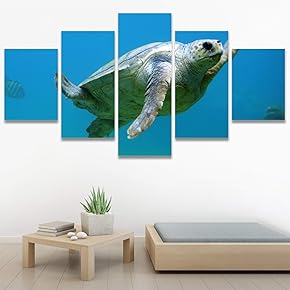 SIGNWIN 5 Panel Canvas Wall Art Modern Art...