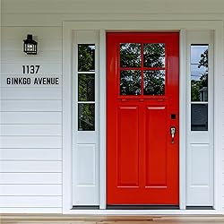 5 Inch Self Adhesive House Numbers, Acrylic Modern