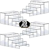 Aheroi Acrylic Risers, 20 Pcs 4 Set Display