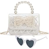 LJCTULY Toddler Purse, Kids Crossbody Bag Little Girls Bow Purse, Chirstmas Birthday Gift