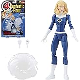Marvel Legends Series Retro Fantastic Four Marvel's Invisible Woman 6-inch Action Figure Toy, Includes 3 Accessories , Blue