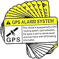 HMDZMR GPS Tracking Sticker for Cars, Self Adhesive Track Stickers, PVC Car Tracker Warning Stickers, GPS Tracker Sticker for Motorcycle Car Bike Truck Trailer Vehicle Safety Bumper (6 Pcs)