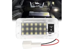 csslyzl 1Pcs LED Luggage Compartment Lights with on/off Switch Assembly Compatible with Toyota RAV4 2022 2023 2024 2025, White Full LED Interior Trunk Rear Cargo Area Light
