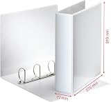 Esselte Essentials Presentation Binder A4 6 cm Ring White view 2