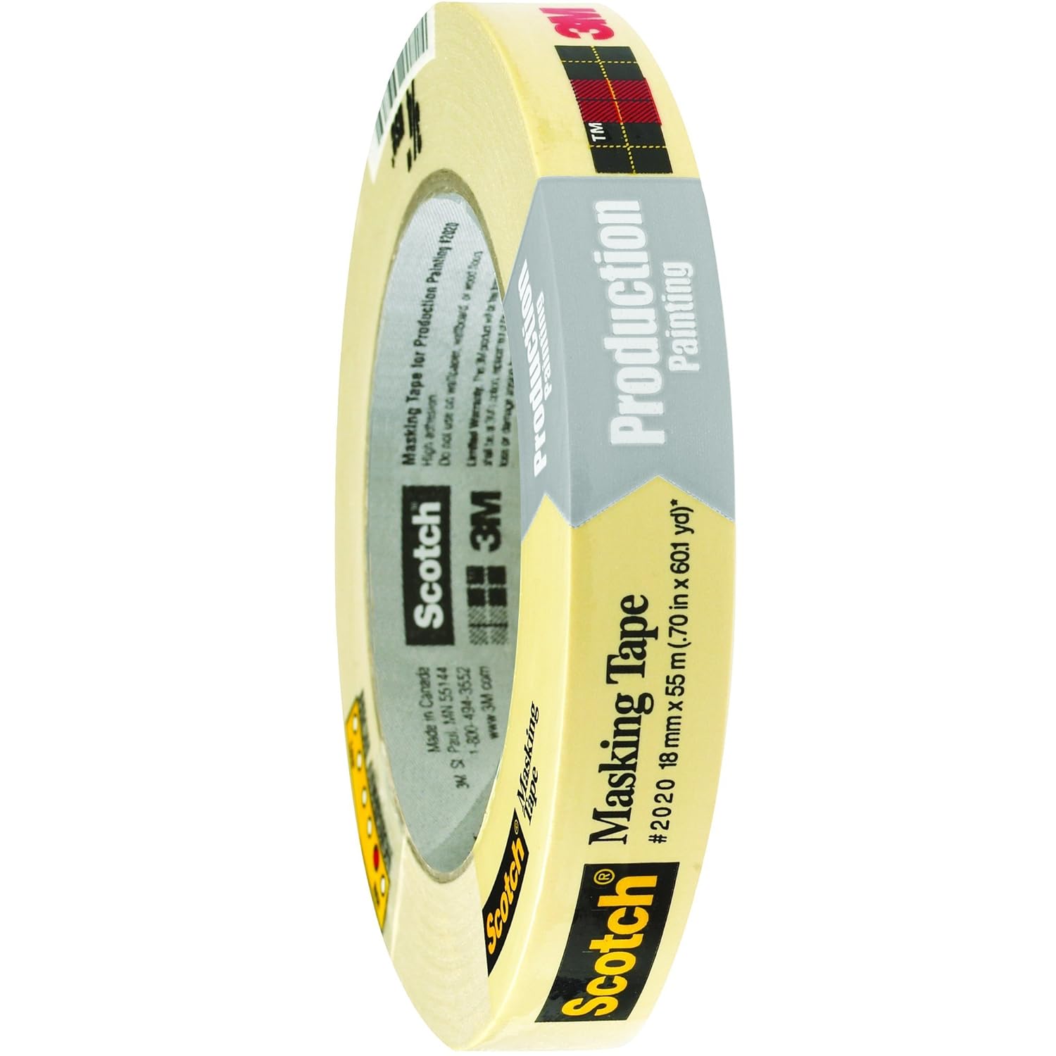3m Masking Tape 5 2 Mil 3 4 X 60 Yds Natural 12 Case 3m Stock Amazon Com Industrial Scientific