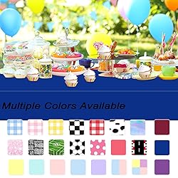 WNINK 6 Pack Royal Blue Tablecloths Disposable