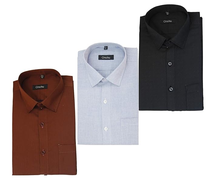 Buy ONCHU Combo Pack of 3 Mens Formal 