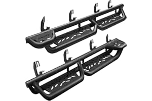 BINARY STAR Running Boards Compatible with Vehicle 2015-2025 Chevy Colorado/GMC Canyon Crew Cab. 6 Inches Step Bars Carbon St