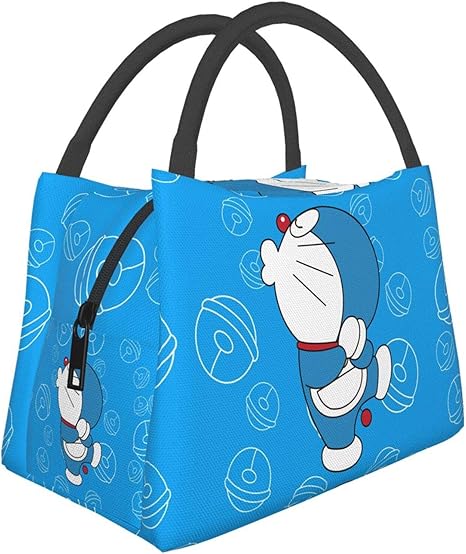 Amazon カスタムトートランチバッグドラえもん大容量の断熱ランチバッグ再利用可能なランチボックスオフィススクールピクニック用ハンドヘルドバッグ ランチバッグ ランチ巾着 ランチベルト オンライン通販