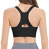 Nabawa Racerback Sports Bras for Women High Support Adjustable High Impact Sports Top Unpadded Seamless Workout Yoga Gym Bra