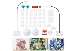ASTILAZO Balloon Arch Kit - Bendable 8.2FT & 6FT Balloon Arch Stand with Base and Manual Pump, Versatile Half Arch Balloon Stand for Birthday, Wedding, Baby Shower, Holiday, and Graduation Party Decorations
