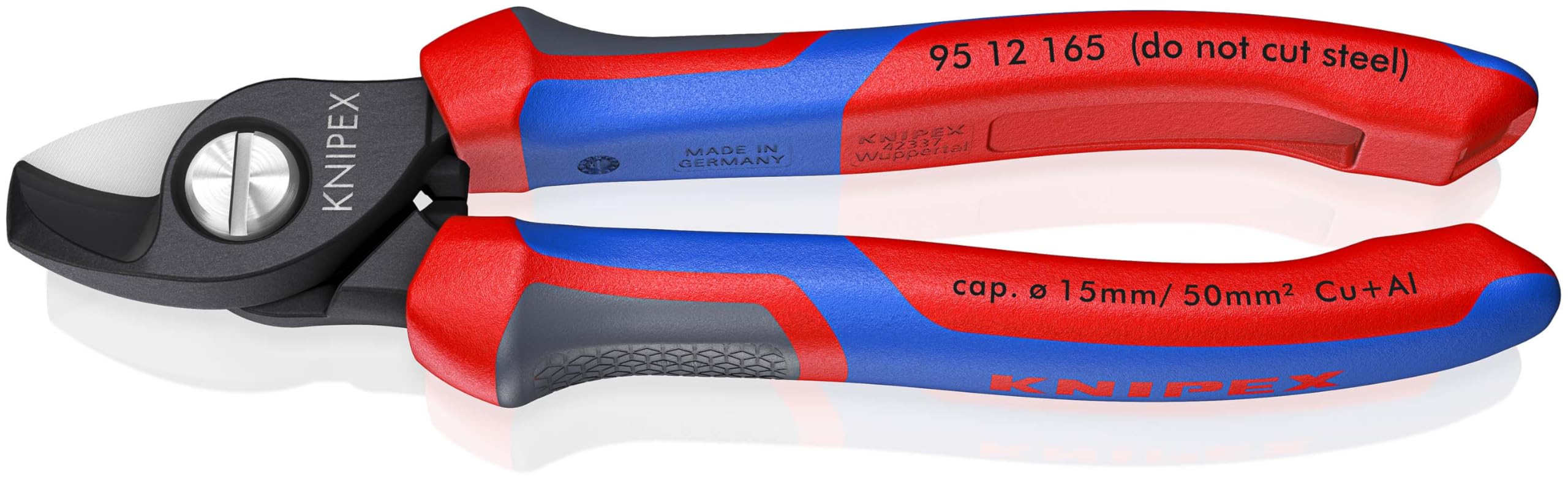 KNIPEX Cable Shears with Comfort Handles 165 mm, 95 12 165