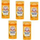 ARM &amp; HAMMER ULTRA MAX Solid Antiperspirant Deodorant, Wide Stick, Unscented, 2.6 oz. (Pack of 5)