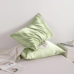NTBAY 2 Pack Satin King Pillowcases for Hair and