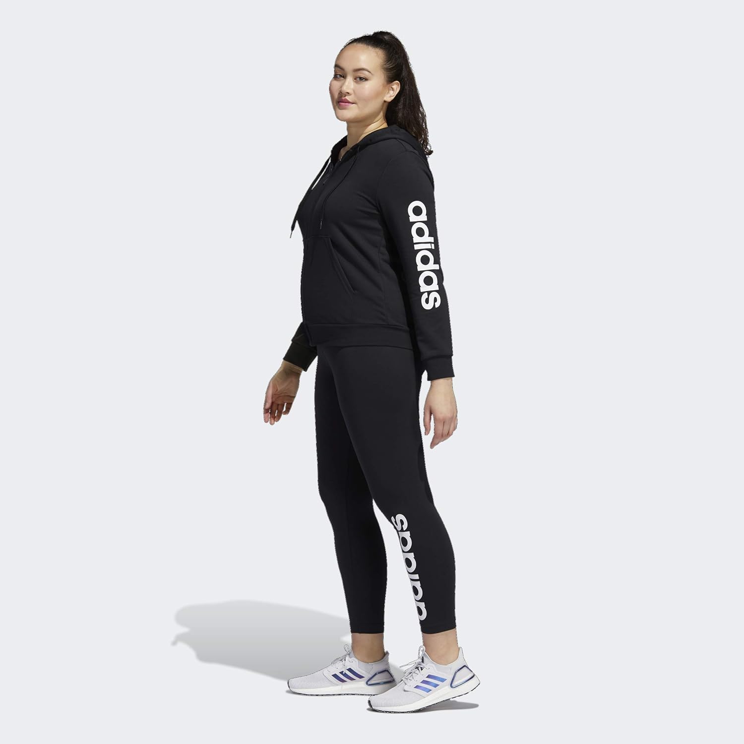 adidas Womens Essentials Linear Tights: Clothing
