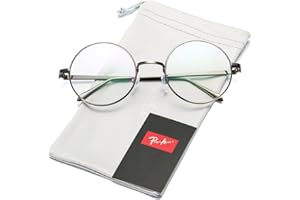 Pro Acme Retro Round Metal Frame Clear Lens Glasses Non-Prescription