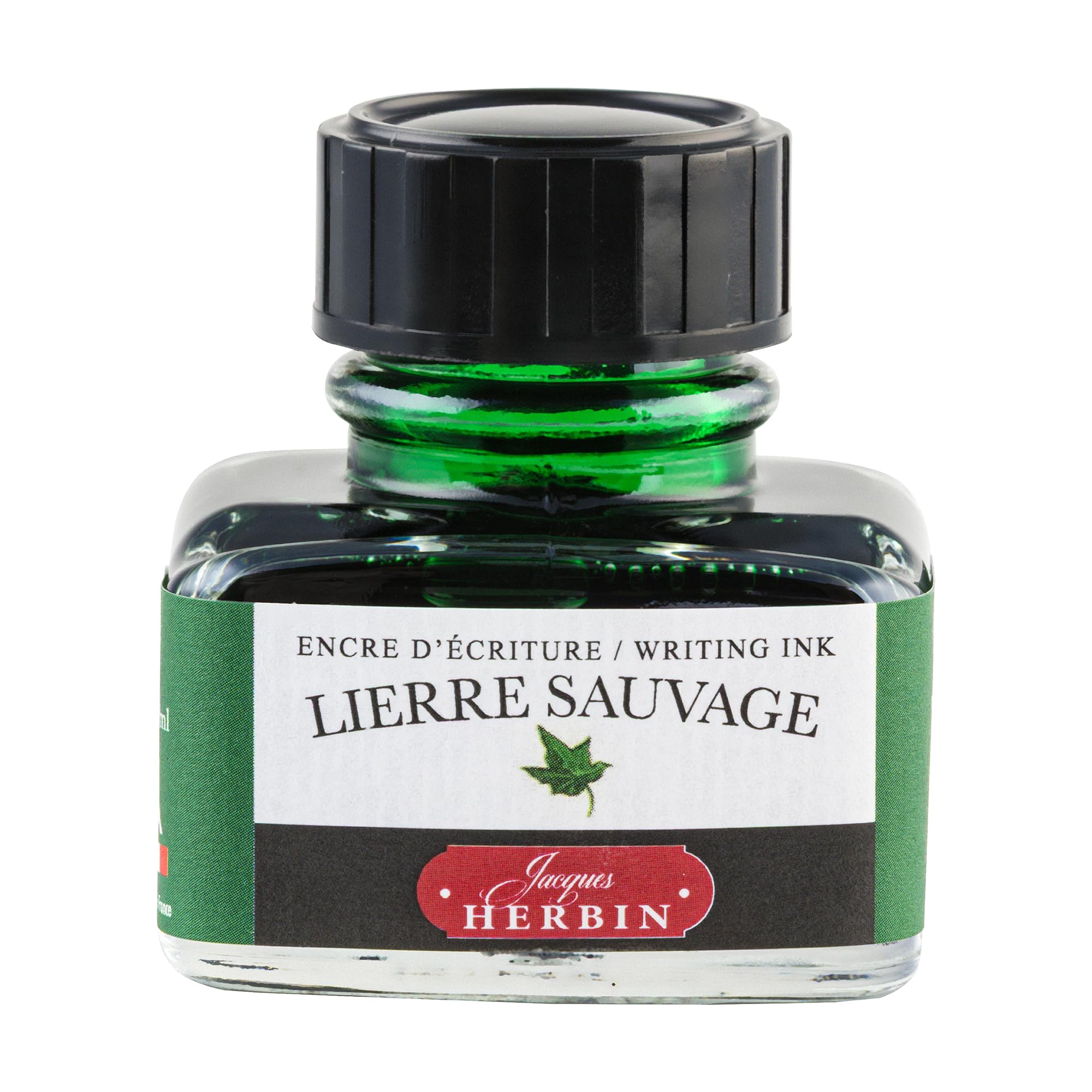 Jacques Herbin 13037T - One 30 ml Bottle of Ink for Fountain pens and rollerballs, Lierre Sauvage/Wild Ivy Colour - Made in France - Calligraphy Writing