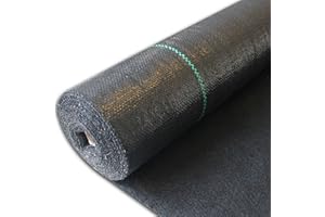 Farm Plastic Supply 3.2oz Premium Landscape Fabric Heavy Duty - 3'ft x 300'ft - Commercial Grade, Woven Polypropylene, Black,