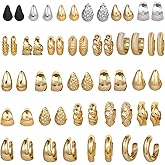 OATHYAN 27 Pairs Gold Chunky Hoop Earrings Set for Women, Hypoallergenic Earrings Fashion Dangle Earrings Set