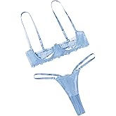 Avidlove Lingerie Set For Women Lace Bra and Panty Set Sexy Underwire Lingerie Set
