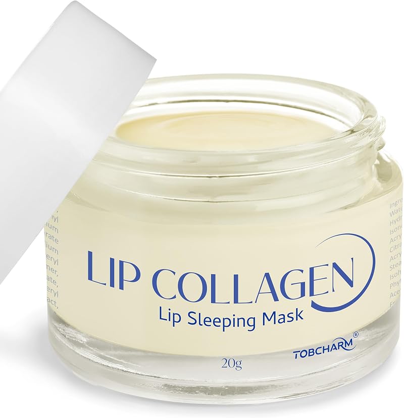 Tobcharm Lip Sleeping Mask 20g Overnight Lip Plumper Peptide Complex Wrinkle