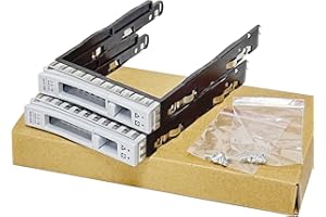 2PCS-Pack 74-113290-01 90%New and Original SSD Bracket 2.5" HDD Caddy SAS SATA Hard Drive Bracket Compatible for Cisco UCS C2