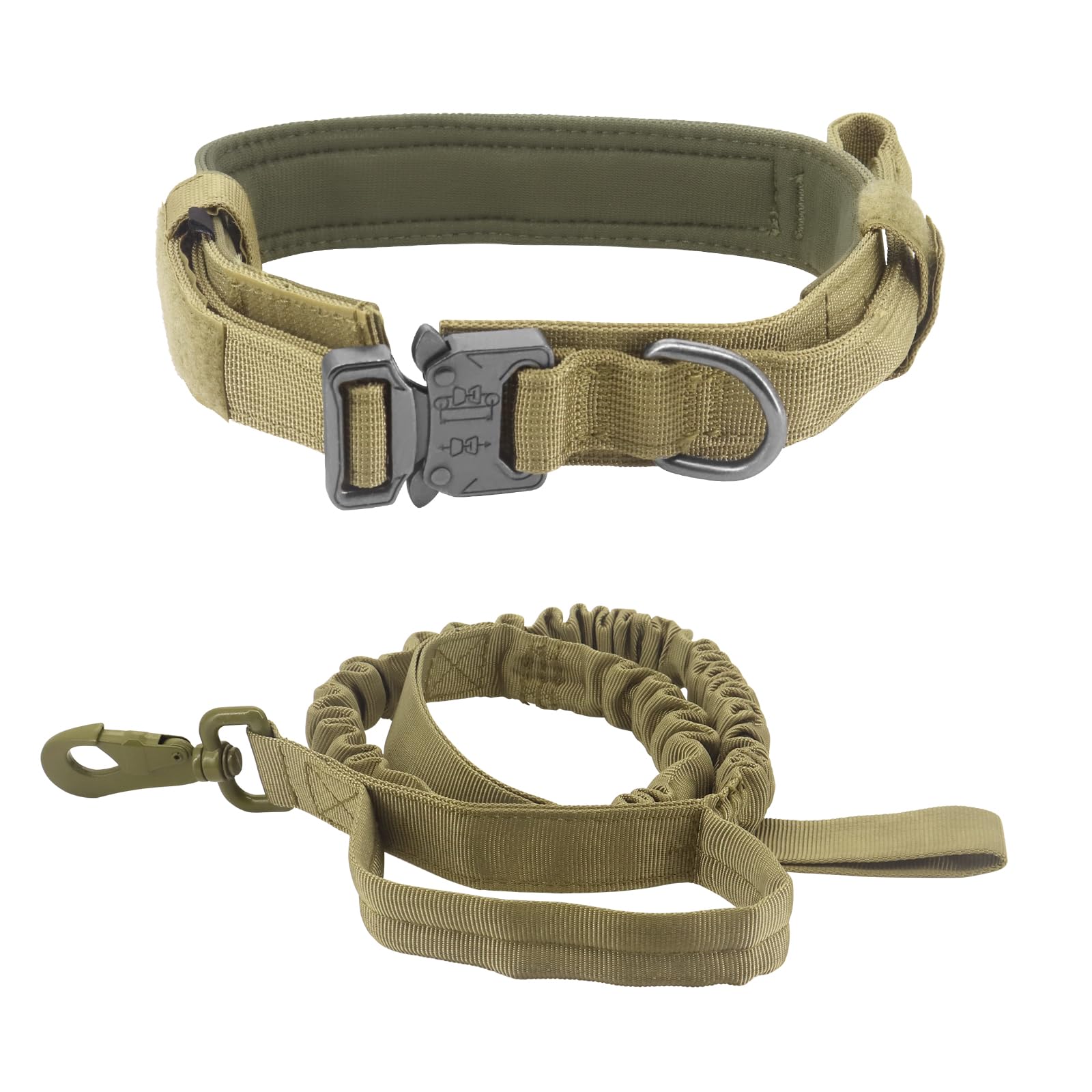 Beowanzk Bungee Dog Lead, Shock Absorber Dog Lead, XL, Khaki