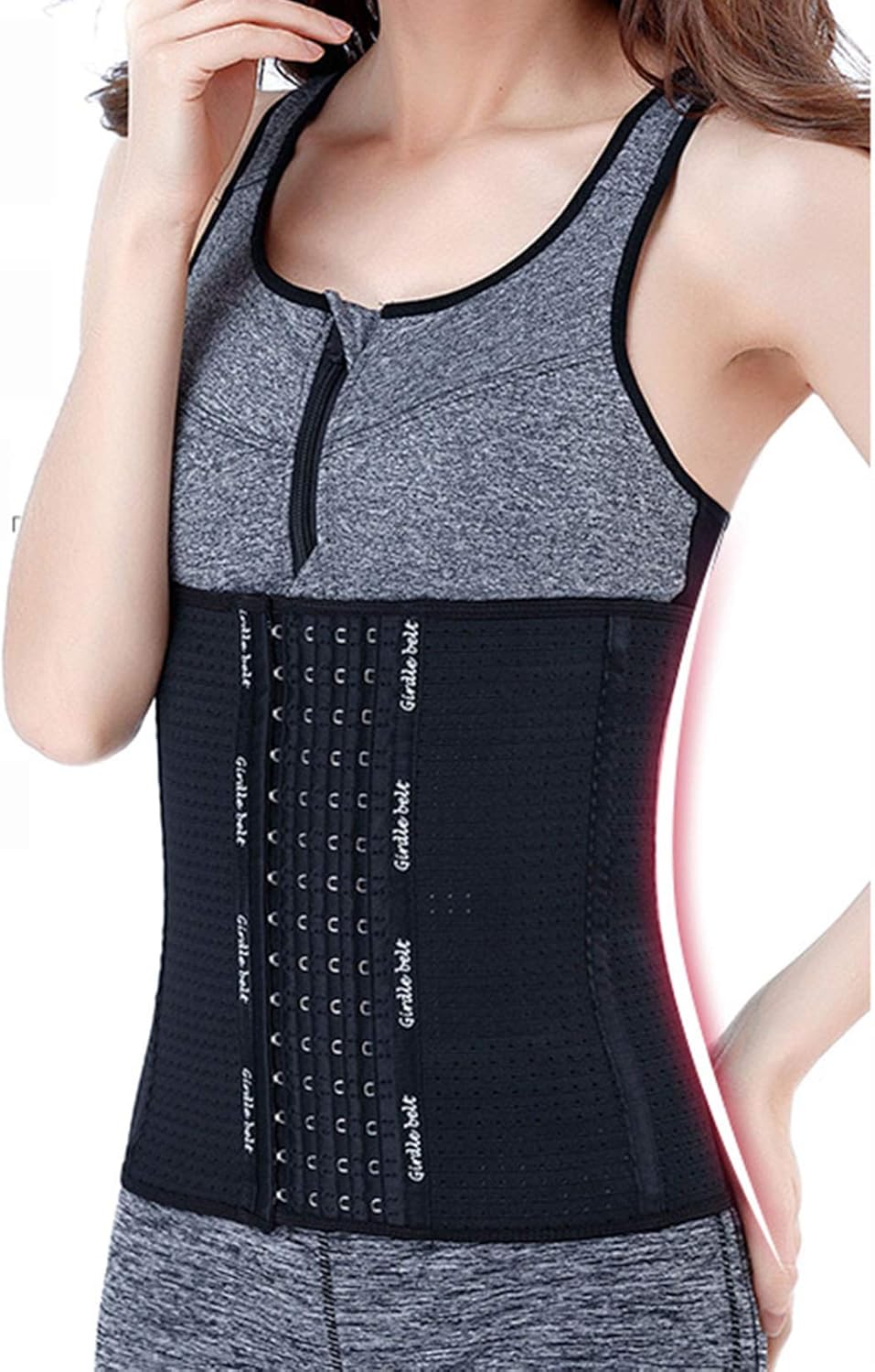 Waist Trainer, Waist Shaper Body, 4 Rows of Buckles And 4 Steel Bone