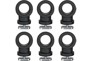 EDSRDPLT 6 Pack Reinforced Nylon Kayak Track Mount Tie Down Eyelet with T-Bolt, Hold Bungee Cord Ropes Up to 0.6", Anchoring Points Scratch-Proof & Saltwater-Resistant Visit The Store