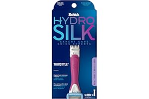 Schick Hydro Silk TrimStyle Hydrating Razor & Bikini Pubic Trimmer, Includes 1 Razor Refill
